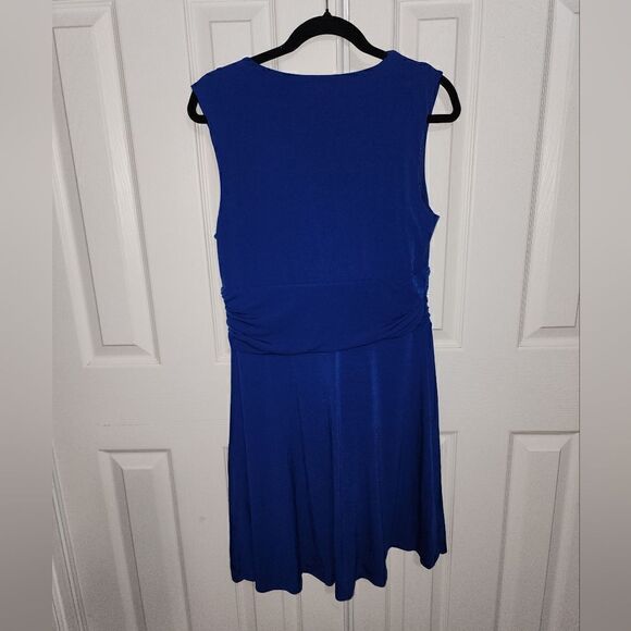 Banana Republic Business Casual Royal Blue Dress, Size L - Picture 2 of 3